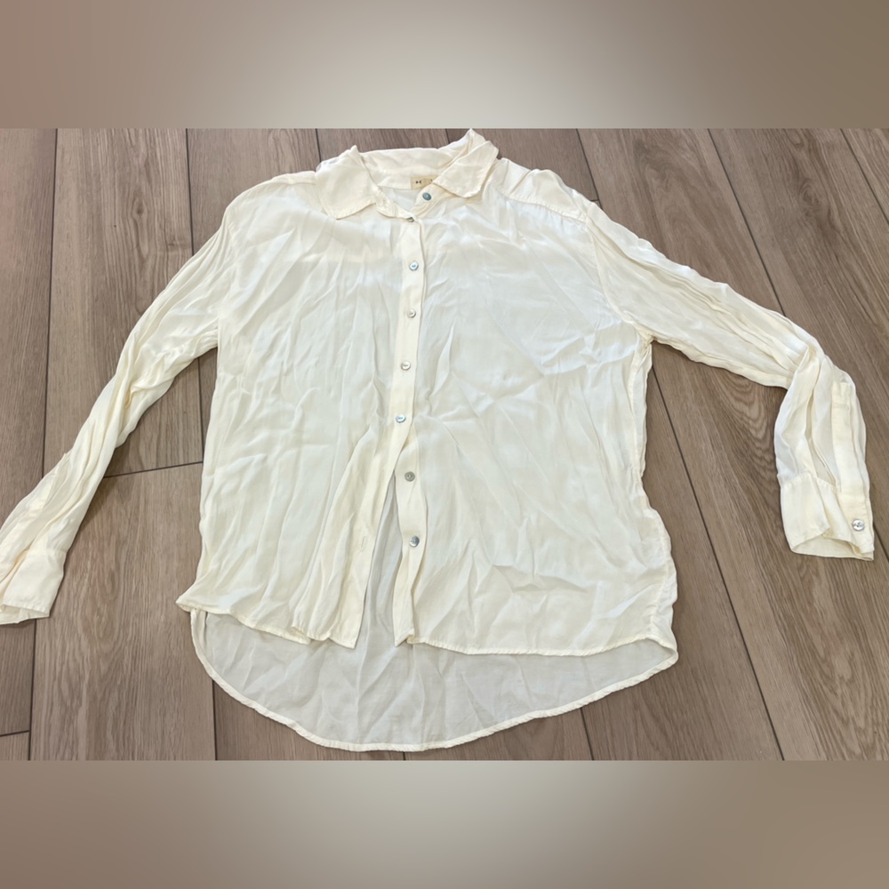 Donni silk button down
